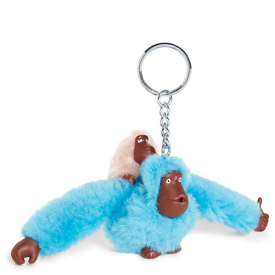 Kipling Mom And Baby Mode Sven Monkey Keychain Accessoires Blauw | België 1269EB